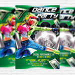 Dance Party - Premium Flyer Template + Facebook Cover
