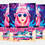 DubStep Battle Party - Premium Flyer Template + Facebook Cover