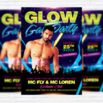 Gay Glow Party - Premium Flyer Template + Facebook Cover