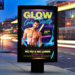 Gay Glow Party - Premium Flyer Template + Facebook Cover - Image 2