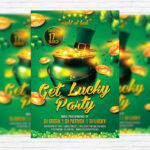 Get Lucky Party - Premium Flyer Template + Facebook Cover