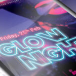 Glow Night - Premium Flyer Template + Facebook Cover - Image 3