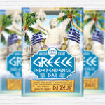 Greece Independence Day - Premium Flyer Template + Facebook Cover