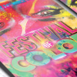 Holi Festival - Premium Flyer Template + Facebook Cover - Image 3