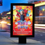 Kids Party - Premium Flyer Template + Facebook Cover - Image 2
