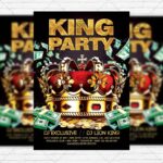 King Party - Premium Flyer Template + Facebook Cover