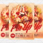 Pin Up Party - Premium Flyer Template + Facebook Cover