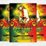 Reggae Festival - Premium Flyer Template + Facebook Cover