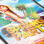 Spring Party - Premium Flyer Template + Facebook Cover - Image 3