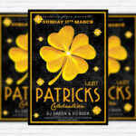 St. Patricks Day Celebration - Premium Flyer Template + Facebook Cover