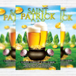 St. Patricks Day - Premium Flyer Template + Facebook Cover