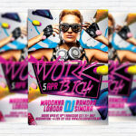 Work Birch Night - Premium Flyer Template + Facebook Cover