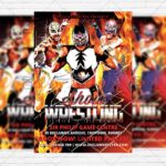 Wrestling Show - Premium Flyer Template + Facebook Cover