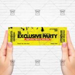 Exclusive Party - Premium PSD Ticket Template-3