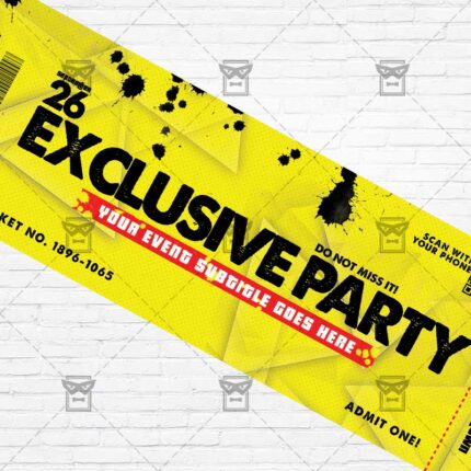 Exclusive Party - Premium PSD Ticket Template-2
