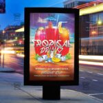 Tropical Drinks – Premium Flyer Template + Instagram Size Flyer - Image 2