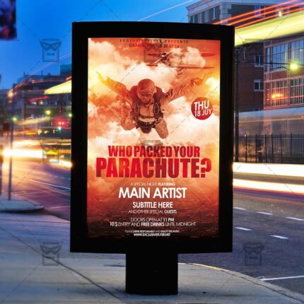 Who Packed your Parachute – Premium Flyer Template + Instagram Size Flyer-2