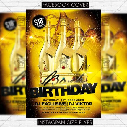 Birthday Bash - Flyer PSD Template | ExclusiveFlyer