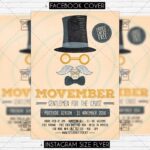 Movember Party - Seasonal A5 Flyer Template