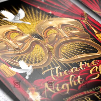 Download Theater Night PSD Flyer Template Now