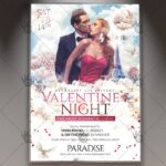 Valentines Night - Premium Flyer PSD Template