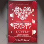 Valentines Party - Premium Flyer PSD Template