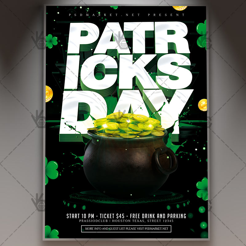 111-13-2.jpg Patrick's Day - Premium Flyer PSD Template - Image 1