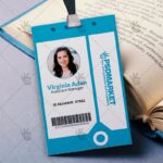 Blue - Free ID Card PSD Template