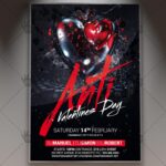 Anti Valentines Day - Premium Flyer PSD Template