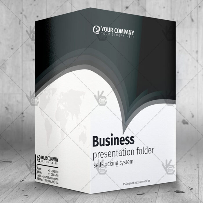 Business - Free Presentation Folder PSD Template - Image 1