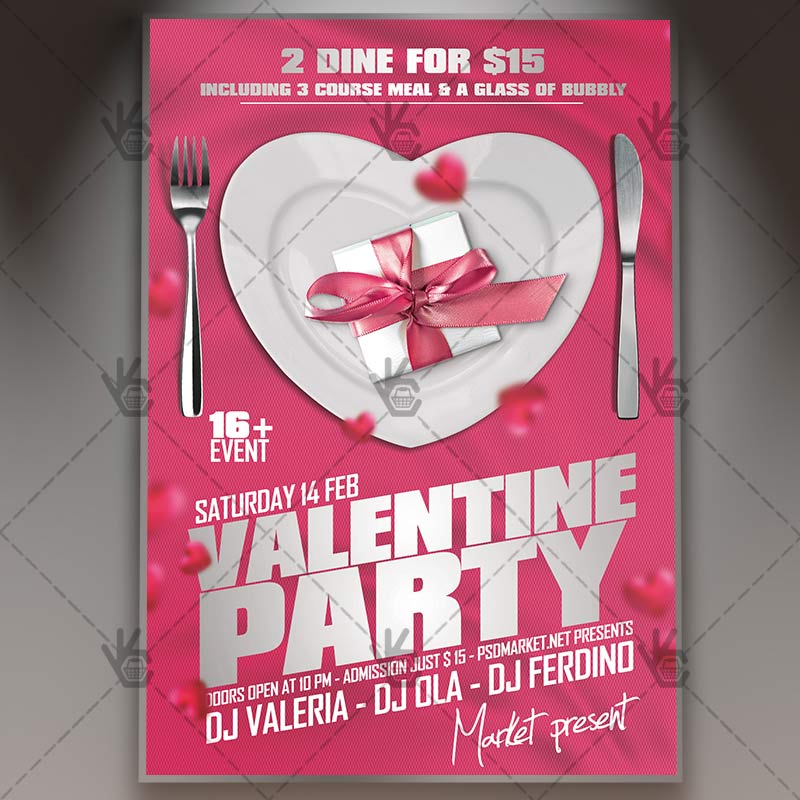 111-21-1.jpg Valentine Party - Premium Flyer PSD Template - Image 1