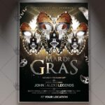 Mardi Gras Party - Premium Flyer PSD Template