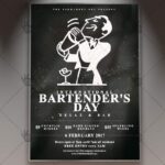 Bartenders Party - Premium Flyer PSD Template