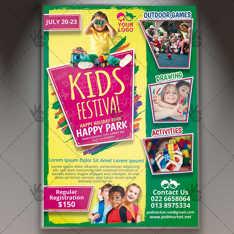 111-3-2.jpg Kids Festival - Premium Flyer PSD Template - Image 1