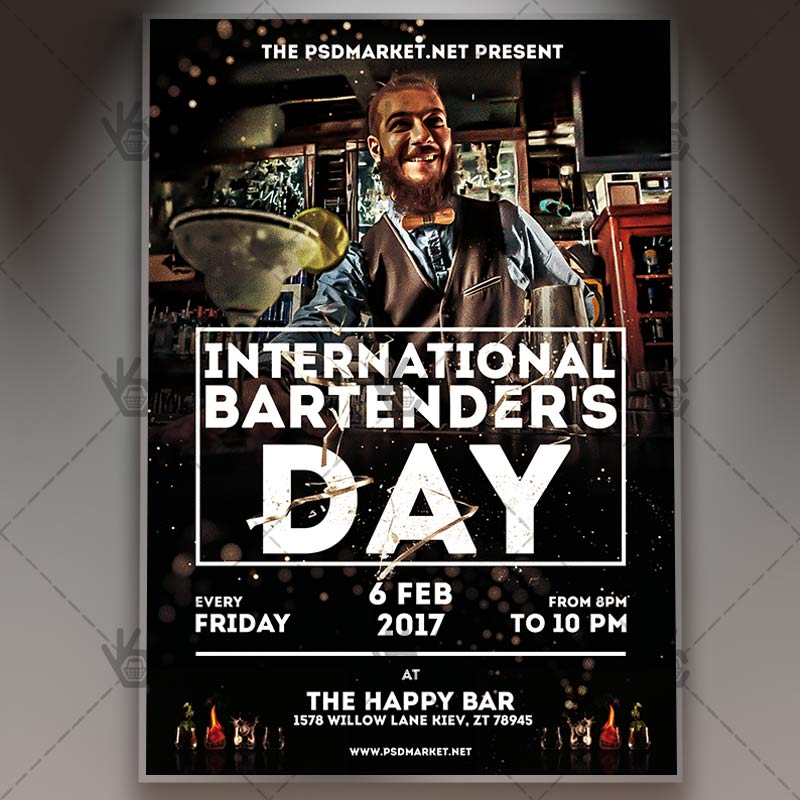 111-30.jpg International Bartenders Day - Premium Flyer PSD Template - Image 1