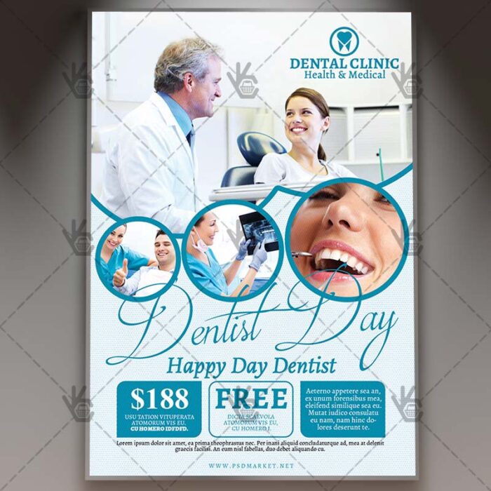 Dentist Day - Premium Flyer PSD Template - Image 1