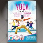 Yoga For Kids - Premium Flyer PSD Template