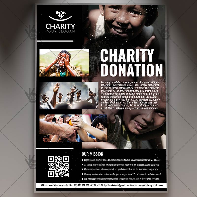 Donation Flyer Donation Template Donation (Instant Download) 