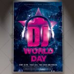 Dj World Day - Premium Flyer PSD Template