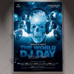 The World Dj Day - Premium Flyer PSD Template