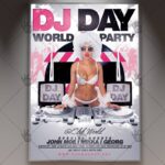 Dj Day World Party - Premium Flyer PSD Template