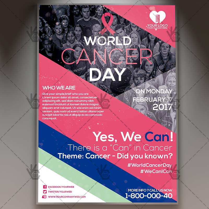 111-52.jpg World Cancer Day - Premium Flyer PSD Template - Image 1