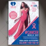 Cancer World Day - Premium Flyer PSD Template