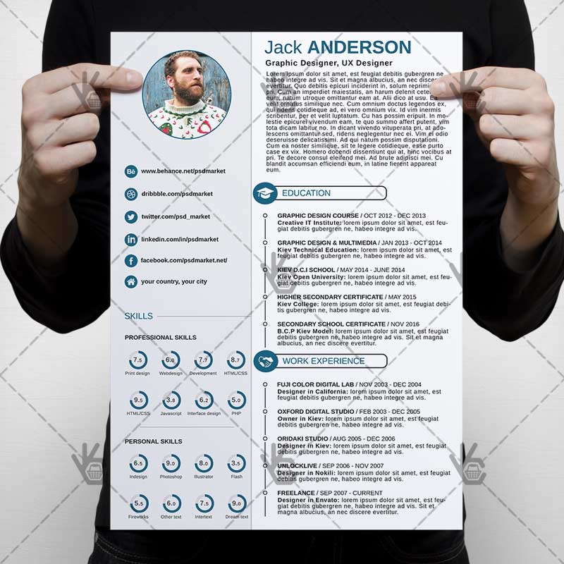 111-7-1.jpg Corporate Resume - Premium PSD Template - Image 1