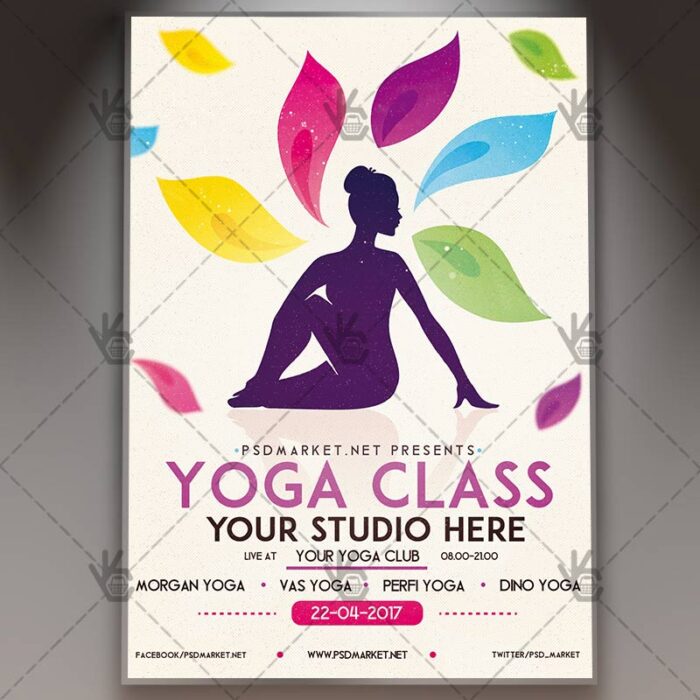 Yoga Class - Premium Flyer PSD Template - Image 1