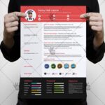 Color Resume - Free PSD Template
