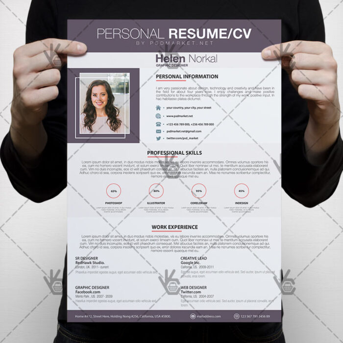 Modern Resume - Premium PSD Template - Image 1