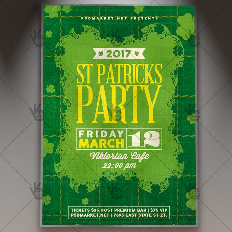 111-9-2.jpg St. Patrick's Day Party - Premium Flyer PSD Template - Image 1