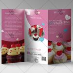 Valentine Shop - Premium Tri-Fold Brochure PSD Template