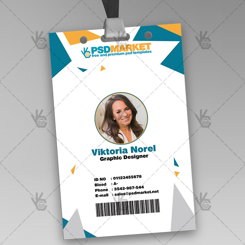 1111-4.jpg Business - Free ID Card PSD Template - Image 2